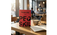 Interpersonal Abilities Book Bold Lettering Red Paperback Book Black Typography Learning Aid