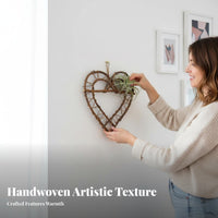 Hand-Woven Macrame Air Plant Holder handmade Hanging Planter Bohemian and design on the wall Decoration Easy to Hang for Boho lovers, Home Decorators, Gardeners, Living Room, Bedroom, Balcony, Office