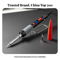 Electric Soldering Iron Quick Heating Electric Solder Pluggable Tip Adjustable Temperature Soldering Pen for Hobbyists, Makers, Workshop, Crafting