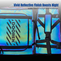 Iridescent Reflective Gear Bag, Waterproof 35L Ski Backpack, Double Compartment, Outdoor Equipment