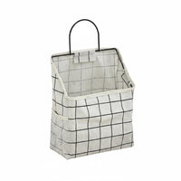Space-Saving Textile Hanging Storage Bag Versatile Use Wall Hanging Storage Bag Easy to Hang for Students, Families, Bedroom, Cream Ice