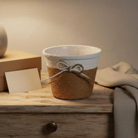 Paper Rope Flower Pot Waterproof Liner Paper Rope Planter Woven Flower Pot Natural Design Woven Plant Basket Multi-Use