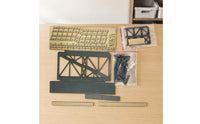 Assembly Model Train Station Pedestrian Overpass Kit Plastic Railway Diorama Component Molded for Hobby Builders