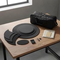 Easy to Install Drum Quiet Practice Kit Thick Foam Quiet Drum Pad Kit Stable Placement Cymbal Muffler Pads Compatible with Acoustic and Electronic Drums for Studio