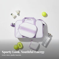 Badminton Racket Bag Large Capacity Pickleball Paddle Bag Sports Tote with Racket Holder Multiple Pockets Pickleball Court Tote