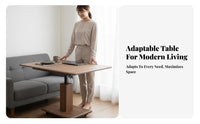 Multi-Functional raiseand-Fold Dining Table Multifunctional Expandable Dining Table Height Adjustable Folding Desk Space-Saving Design for Small Apartment Residents, Families, urban Dwellers, Living Room, Home Office, Kitchen