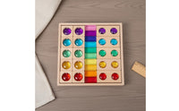 High Transmittance Translucent Rainbow Blocks Educational Acrylic Gemstone Cubes Stackable Acrylic Crystal Cubes Child-Led Learning Inspired Inspired for Preschoolers, Toddlers, Kids, Kindergarten, Classroom, Daycare, Playroom