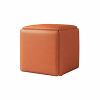 Multi-Functional 5-in-1 Cube Ottoman Space-Saving 5-in-1 store compactlying Cube long-lasting Construction Stackable Seating Sturdy Frame for Apartment Dwellers, Homeowners, Party Hosts, Living Room, Small Spaces, Bedroom, Parties