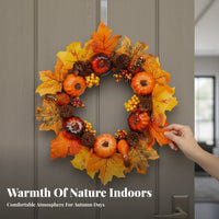 Autumn foliage and Pumpkin festive chain Festive Design Decorative string Bendable