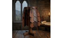 Faux Leather Panelled Battle Skirt Medieval Skirt Protective Gear with Belt Gladiator Waist Protective Gear with Buckles Warrior for Cosplayers, Larpers, Actors, Cosplay, Larp, Theater, Halloween