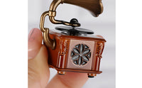 Dollhouse Gramophone Desktop Decoration Mini Gramophone Ornamental Display Vintage Phonograph for Study