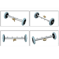 Car Chassis Cleaning Brush with High-Pressure Water Gun, Aluminum Handle, Stainless Steel Nozzle