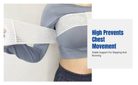 Reduces Movement Antimotion Bust Band Breathable Material Breast Stabilizer Band High Elasticity Chest Support Adjustable for Athletes, Fitness Enthusiasts, Nursing Mothers, Running, Exercise, Gym Sessions, Daily Wear