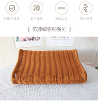 Handwoven Rattan Summer Pillow for Neck Support