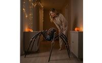 Large Giant Arachnid with Light-up Eyes Glowing Giant Arachnid with Sensor Scary Decorations Creepy for Haunted House, Yard, Porch, Halloween Party