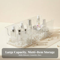 Easy to Clean Facial Mask Storage Box Large Capacity Divided Skincare Storage Container Accessible Top Design for Women, Desktop, Bathroom