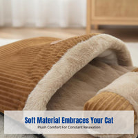 Slipper-Shaped pet den Warm and snug Enclosed Pet Bed auto-warmingWarming Cat Furniture for Kittens, Small Dogs, Winter Season, Indoors, Living Room