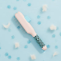 Detangles Knots Cat Deshedding Brush Removes Loose Hair Self-Cleaning Pet Comb for Cats, Dogs