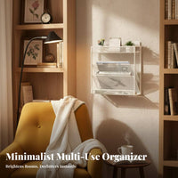 surface-mountedMountable Multitiered Document shelf systemSaving Multi-Tier document Sorter Easy Assembly Desktop Storage 5 Tiers for offsite Workers, Students, educators, Desk, Study Room, School, Classroom