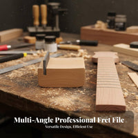Olive Wood Body Guitar Fret Bevel File 2-in-1 Fret Bevel File for DIY Enthusiasts, Guitarists