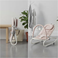 Infant Rocking Chair 3-Point Harness Infant Bouncer Seat Detachable Toy Bar Newborn Soothing Lounger for Newborns, Infants