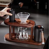 Hand Slow-Brew Coffee Brewer Set Giftable Glass Carafe Dripper Easy to Clean
