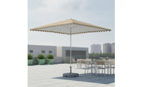 Straight-Pole Umbrella Height-Adjustable Umbrella with Sixframework Sun Protection for Vendors, Patio, Courtyard, Market Stalls