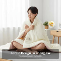 Breathable Soybean Fiber Quilt Skin-Friendly Thickened Winter Quilt Machine Washable All Season Comforter Fluffy for Single Sleepers, College Students, Children, Air-Conditioned Room, Bedroom, Home