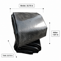 HDPE Pond Liner 1mm, Fish-Safe and Durable Pond Liner 6x8m, Waterproof Black Pond Tarpaulin for Stream and Ornamental Pond
