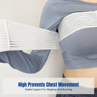 Reduces Movement Antimotion Bust Band Breathable Material Breast Stabilizer Band High Elasticity Chest Support Adjustable for Athletes, Fitness Enthusiasts, Nursing Mothers, Running, Exercise, Gym Sessions, Daily Wear