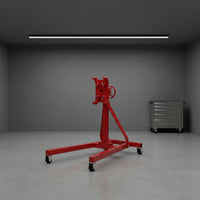 Die-Cast Model Engine Stand 1/10 Scale Miniature Engine Stand Self-Assembly Space-Saving for Hobbyists, Collectors, Dioramas, Workbenches