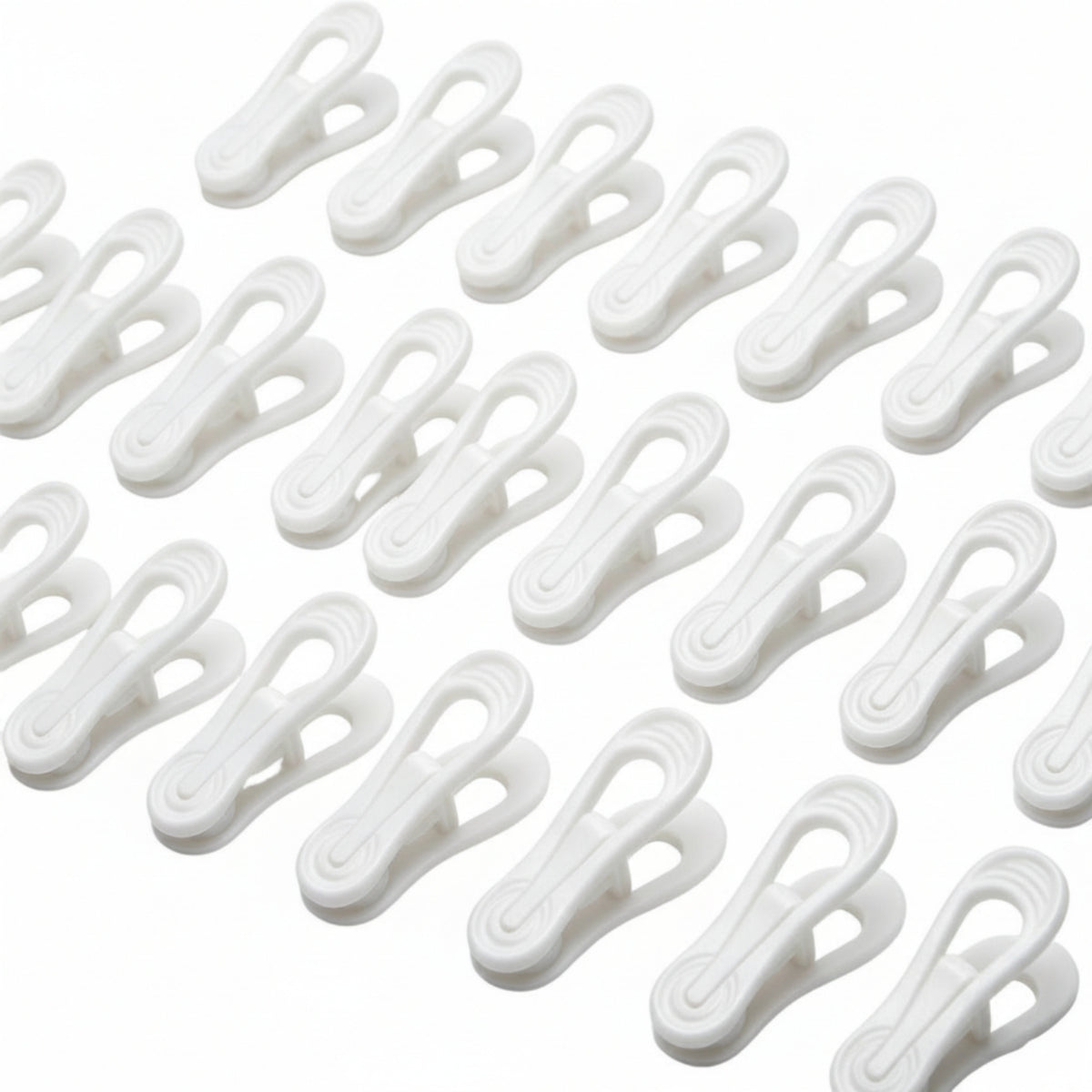 30 Pieces Non-Slip Hanger Clip Press-to-Open Hanger with Clips Lightweight Clamp with Serrated Gripping Edges Compact for Babies, Closet, Laundry Drying