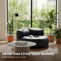 Comfortable Single-Person Bean Bag Sofa Space-Saving Indoor Furniture Modern Design Lounge Chair No Assembly Required for Young Adults, Students, video game enthusiasts, Living Room, Bedroom, Apartment, perusing corner