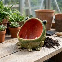 Whimsical Frog Bowl Playful Frog Dish Cute Trinket Dish Decorative for Entry Table, Vanity, Kitchen Counter, Desk