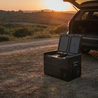 12/24V Dual Zone Car Refrigerator 12V Car Refrigerator Freezer DC Portable Fridge Freezer Compact for Campers, Road Trippers, Truck Drivers, Camping, Rv Travel