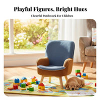 Removable and easy to clean Cover creatureShaped Floor Sofa With Armrests Plush animal Sofa Chair Foam Filled Kids Armchair Lowheight Design for Toddlers, Preschoolers, Girls, Bedroom, storytime corner, Playroom, Living Room