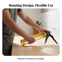 Caulking Rotatable Barrel Rotating Skeleton Caulk Sealant Applicator Labor-Saving Even Function for Handymen, Kitchen