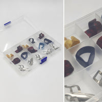 15 Pieces Guitar Finger Picks Stainless Steel Finger Picks with Storage Box Metal Plectrums for Guitarists, Live Performance