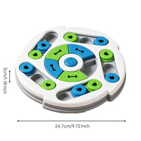 Brain Stimulation Feline Food Brain-Teaser Toy Encourages Natural Foraging Dog Brain-Teaser Feeder Sound-Making Round Slow Feeding Bowl Anxiety Relief for Cats, Dogs, Indoor