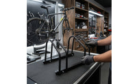Floor Bike Rack Upright Bike Floor Stand Two-Wheeler Parking Stand Stable Two-Wheeler Parking Holder Secure for Cyclists, Garage