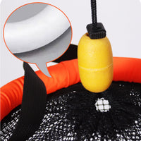 Orange Flotation Collar Floating Catch Basket High Buoyancy Foldable Catch Basket Drawstring Top Fishing Gear Carry Strap