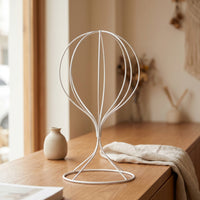 Tabletop Wire Hat Stand Decorative Hat Stand with Circular Base Freestanding Sleek for Countertop, Dresser