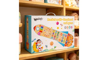 Wooden Busy Board Hand-Eye Coordination Wall-Mounted Activity Board Motor Skills Educational Activity Panel for Kindergarten