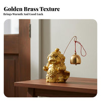 Stick-on Cartoon Door Announcement Crisp and Pleasant Sound Brass Shopkeepers Alarm Door Opening Announcement Alarm Non-Electric