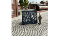 1:87 Bike Model Laser Cut HO Scale Bike Scene Countryside Layout for Modelers, Railway Layouts, Dioramas