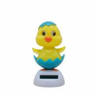 No Batteries Needed Dancing Chick Dashboard Ornament Whimsical Design Solar Powered Chick Bobblehead Eco-Friendly Solar Bobblehead Chicken for Office Desk, Windowsill