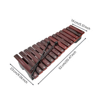 Faux Rosewood Finish-Style Finish 15 Note Xylophone Educational Music Education Teaching Instrument Child-Safe Wooden Xylophone for Toddlers, Beginners, Music Class, Classroom, Playroom
