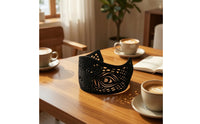 Headband with Cutout Design Openwork Feather Pattern Headband Velvet-Like Retro Headpiece Headpiece for Women, Girls, Parties, Dress-up, Photoshoots