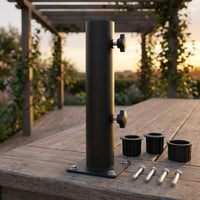 Umbrella Pole Mount Patio Umbrella Holder Inserts Outdoor Accessory for Deck
