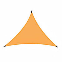 Foldable Triangle Sun Shade Sail Rainproof Triangular Shade Sail Resistant Triangle Sun Canopy Sunshade for Patio, Garden, Backyard, Camping